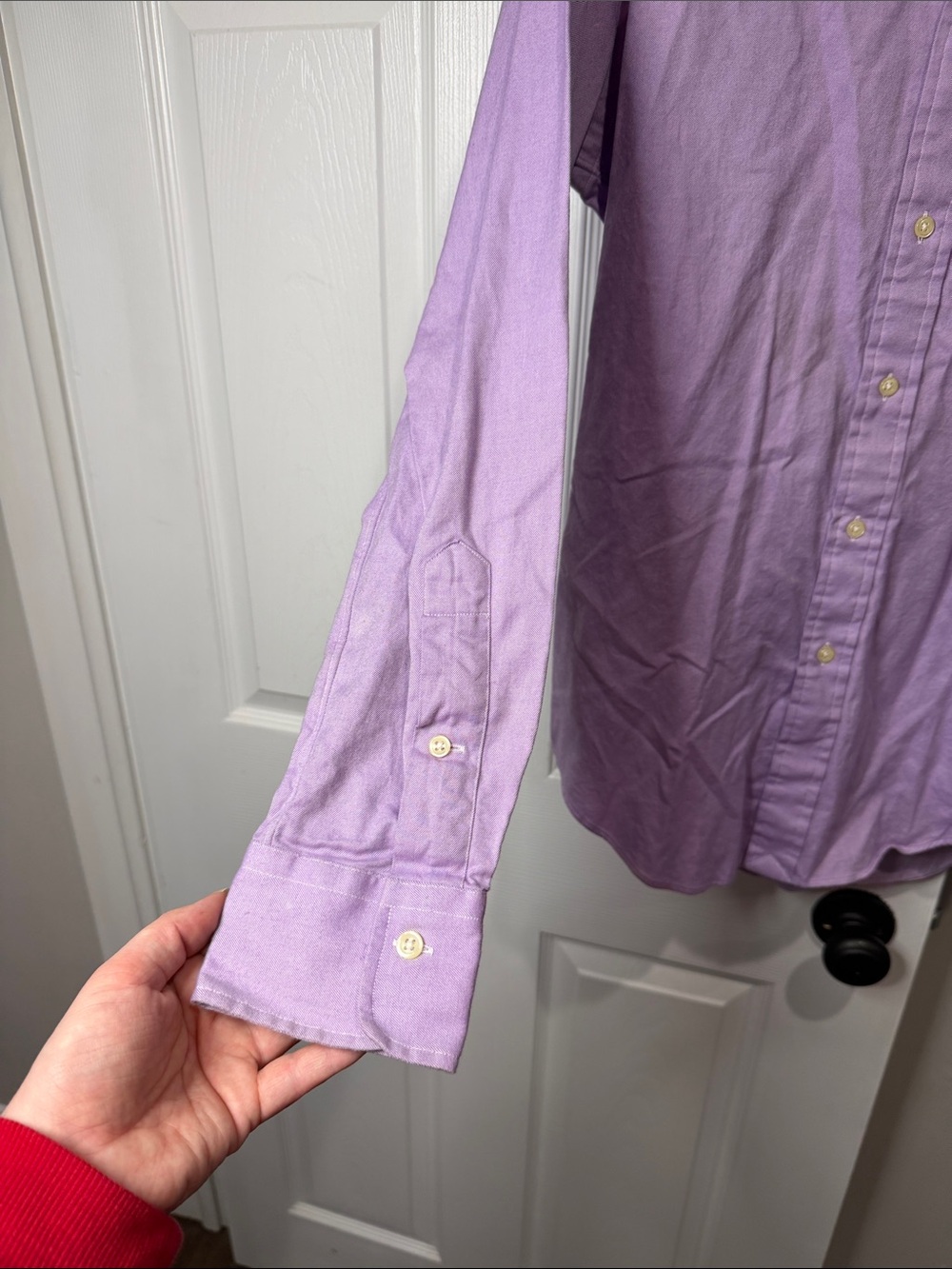 Polo by Ralph Lauren Men’s Lavender Button-Down Oxford Shirt - Picture 3 of 5